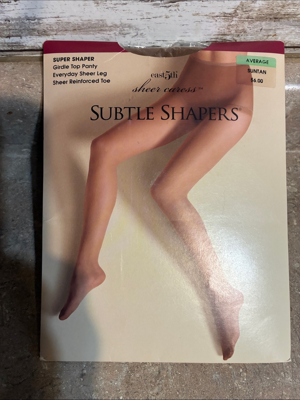 East 5th Subtle Shapers Sheer Caress Suntan Pantyhose-NWT